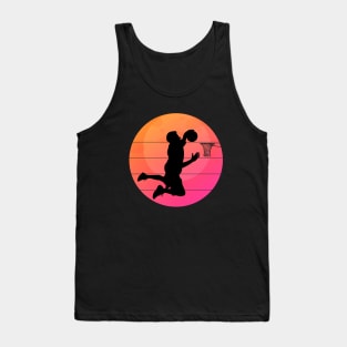 Basketball Slam Dunk Retro Vintage Tank Top